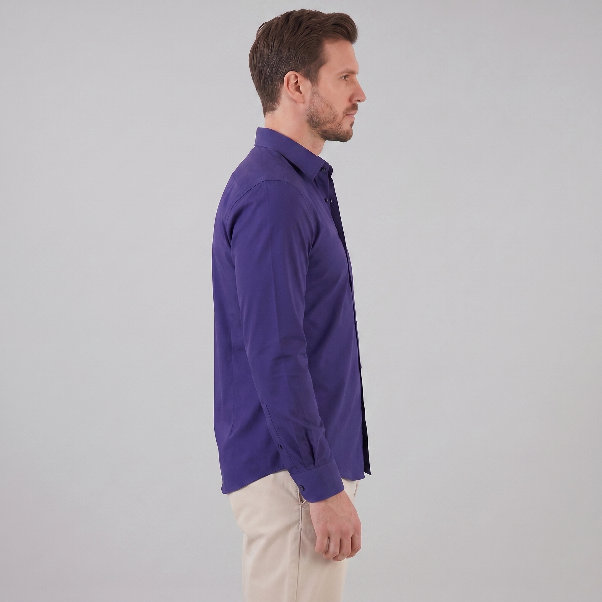 Herren Elegantes Slim-Fit Hemd