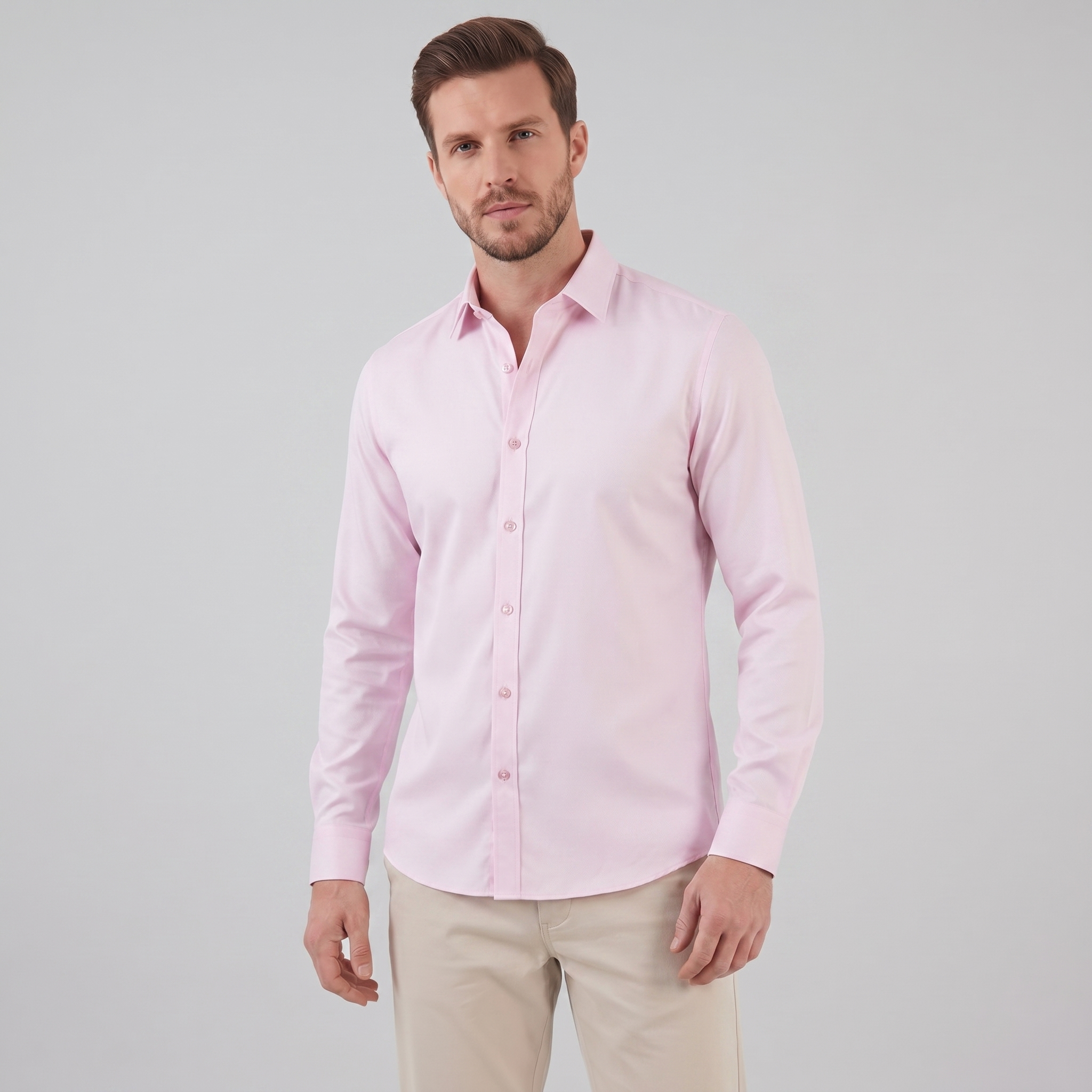 Herren Elegantes Slim-Fit Hemd