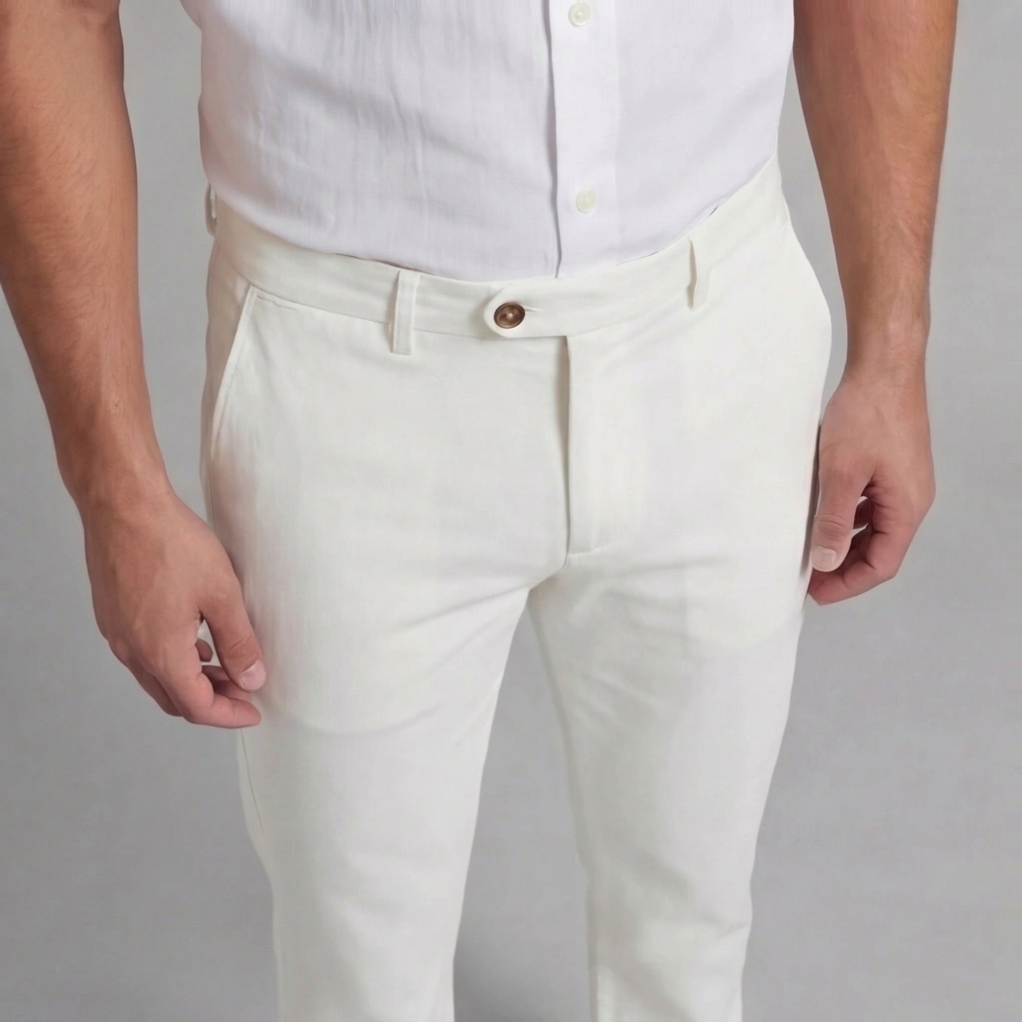 Herren Chinohose Straight Fit