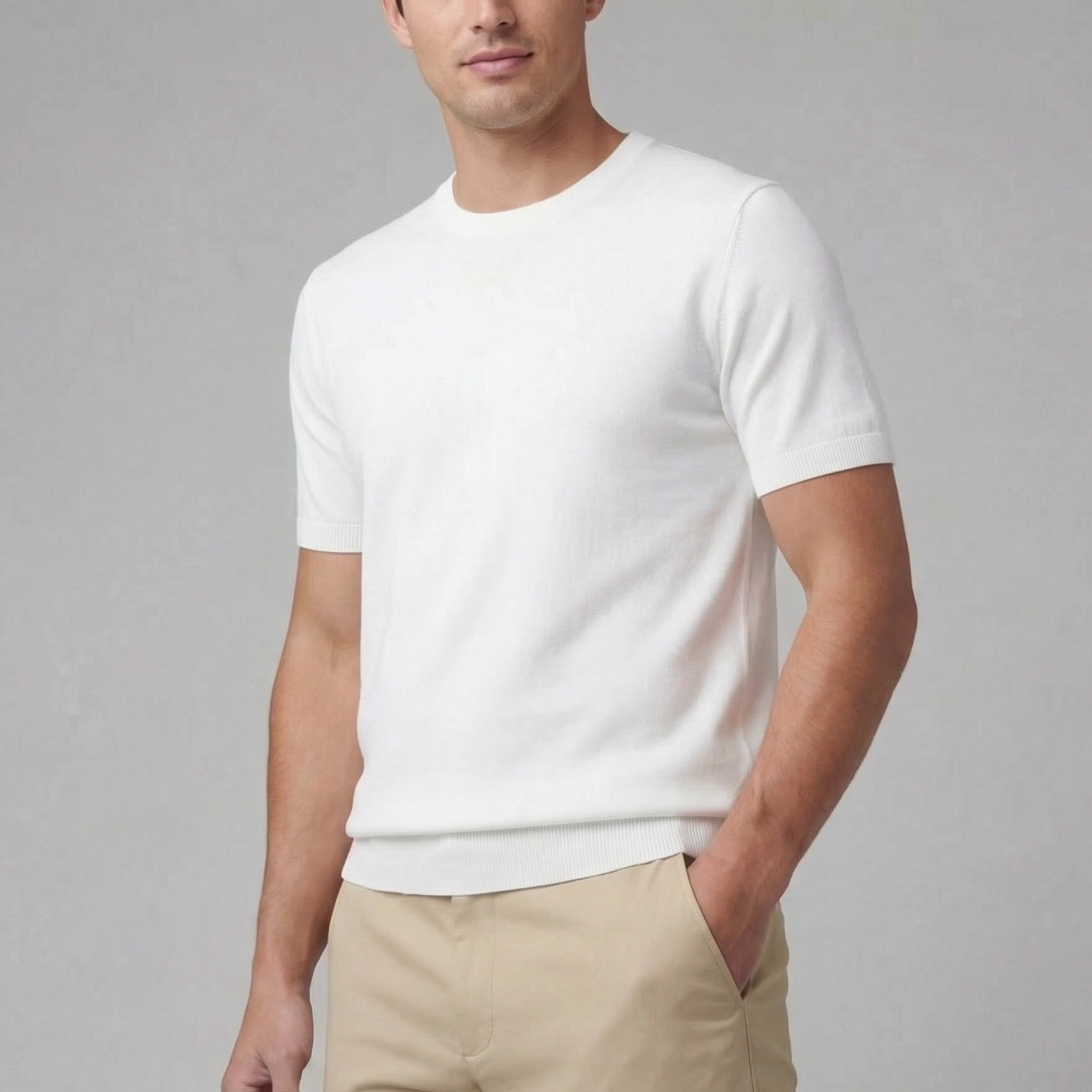 Herren Chinohose Straight Fit