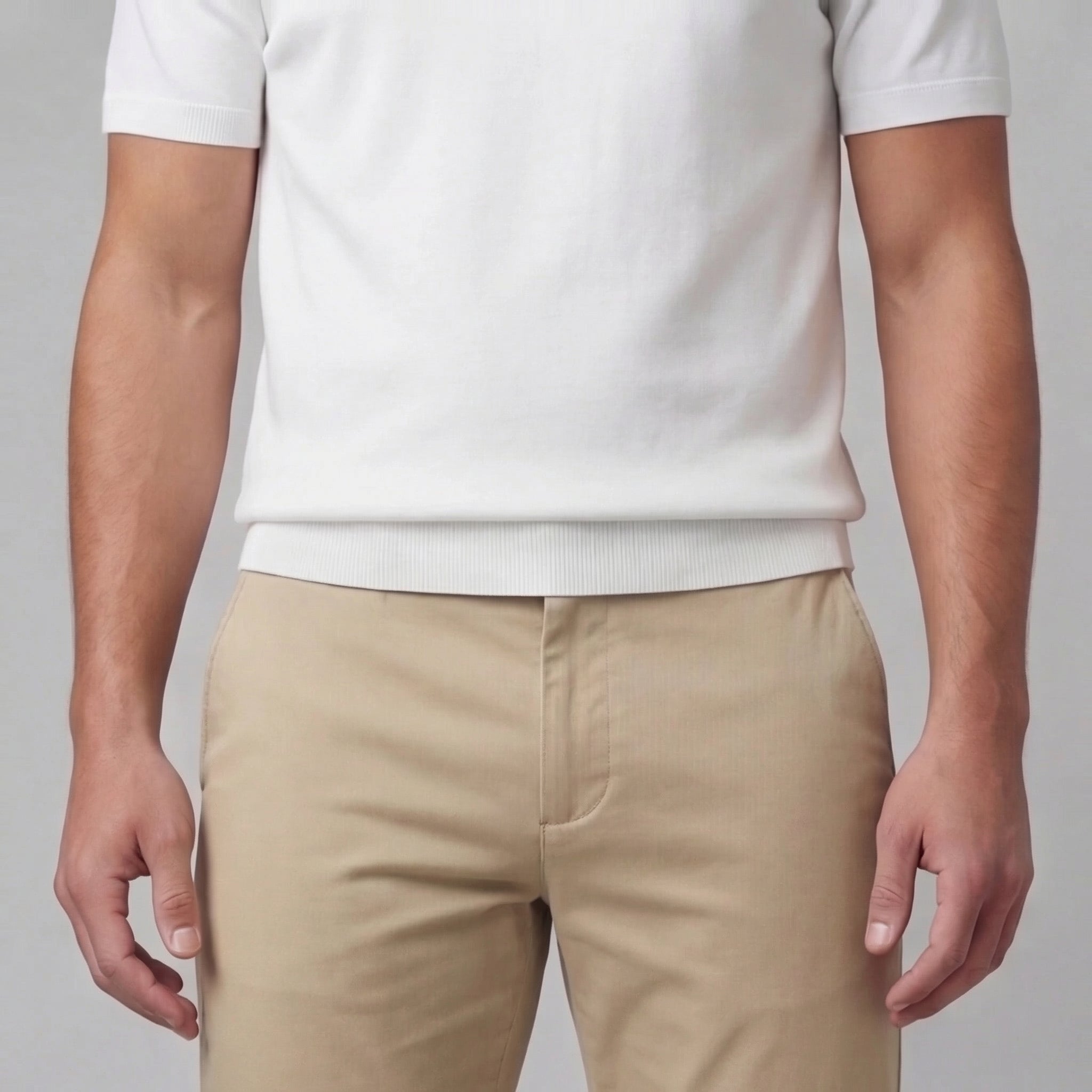 Herren Chinohose Straight Fit