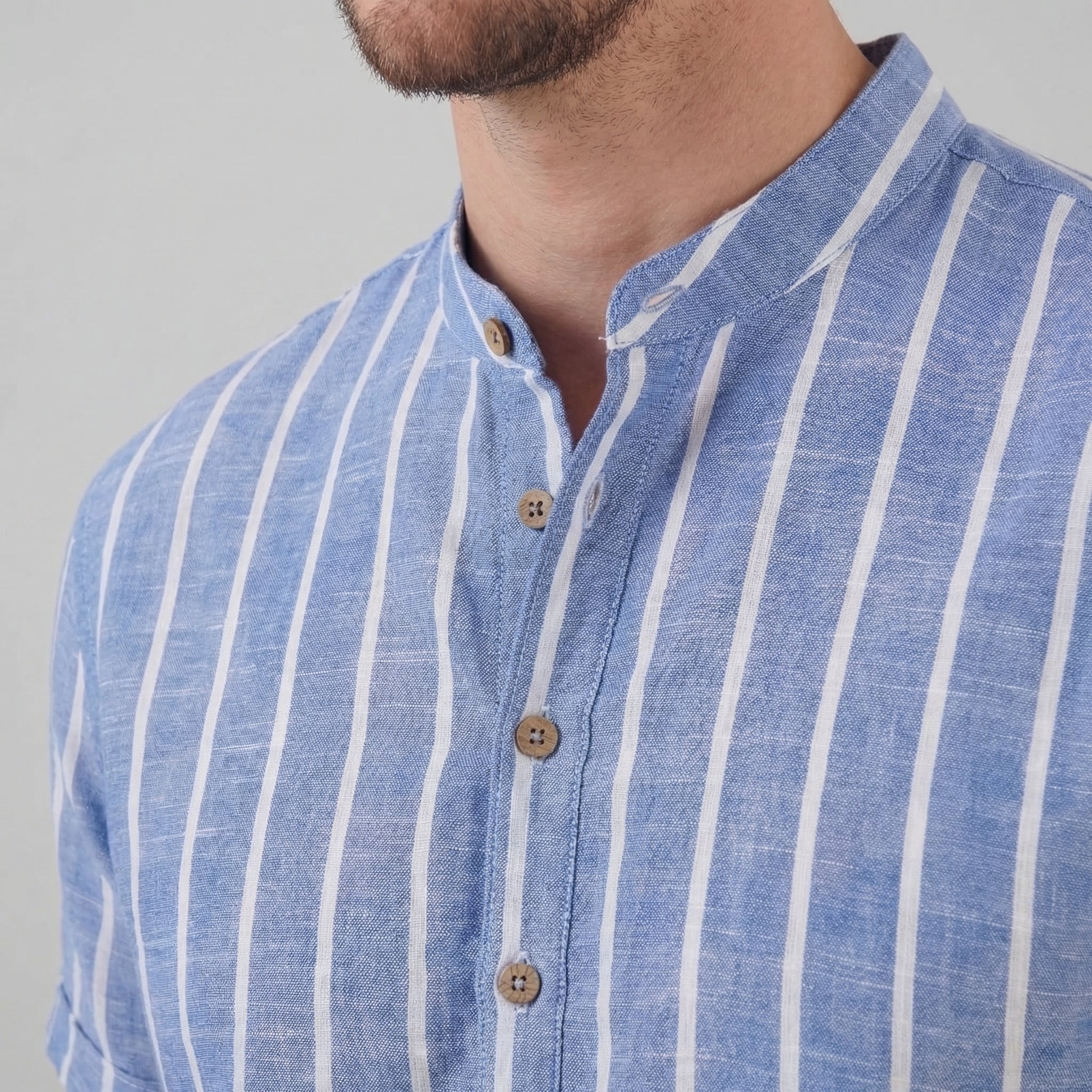Herren Gestreiftes Freizeithemd