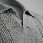 Herren Strick Polohemd