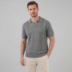 Herren Strick Polohemd