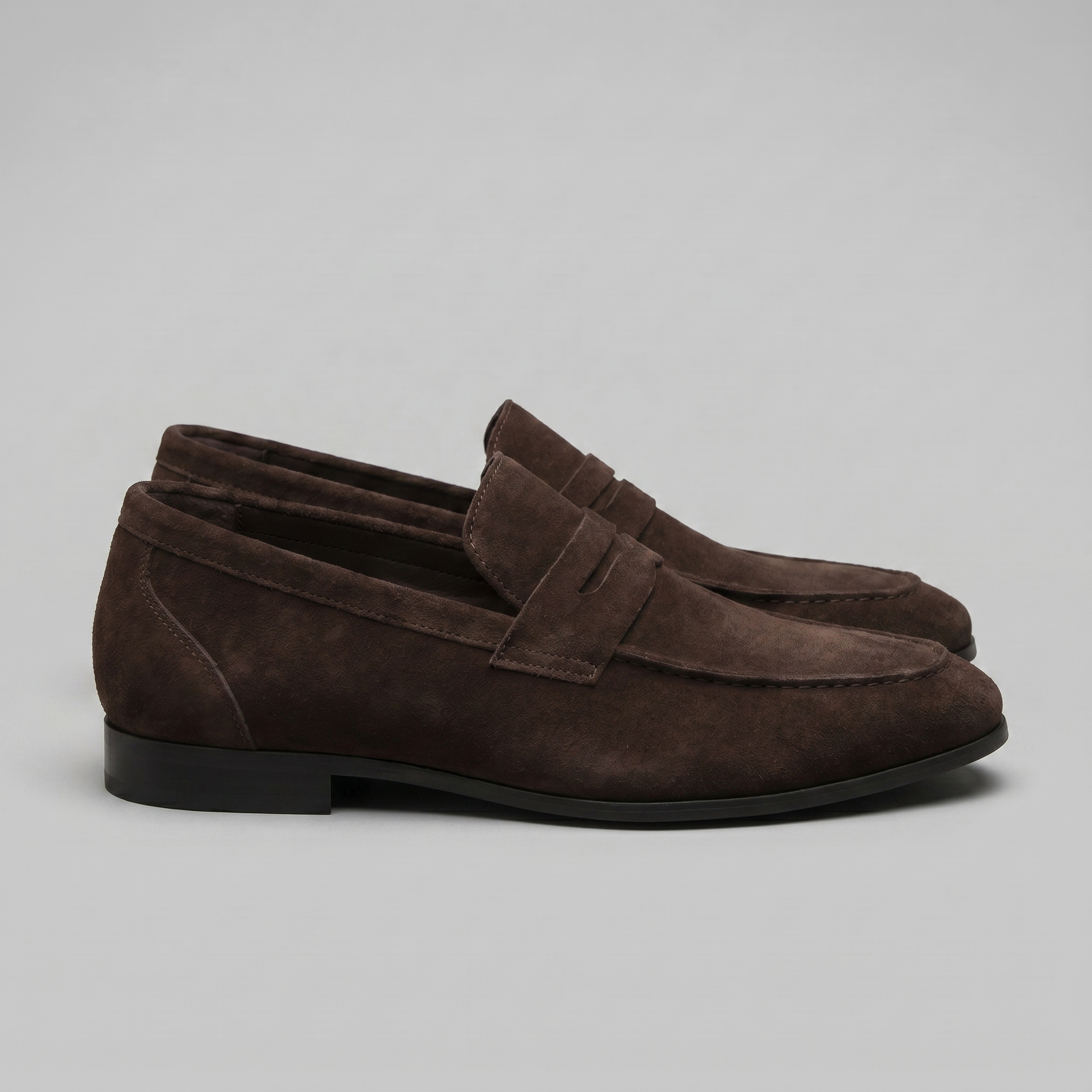 Herren Penny Loafer im Suede-Look