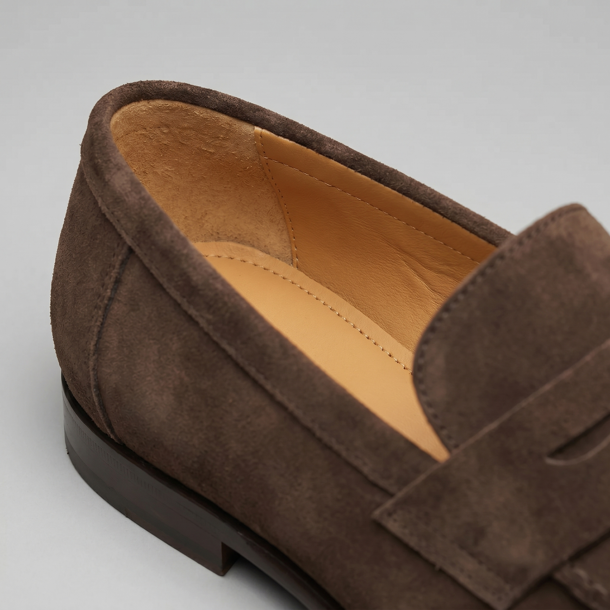 Herren Penny Loafer im Suede-Look