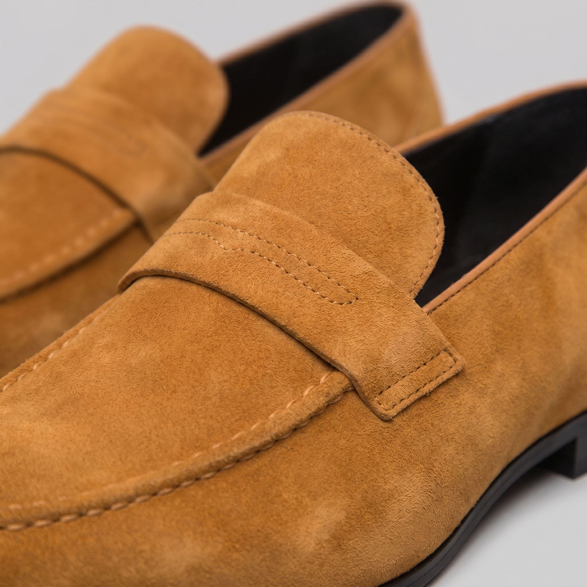 Herren Penny Loafer im Suede-Look
