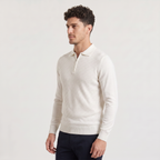 Pull pour homme blanc en laine mérinos