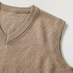 Gilet en tricot homme avec col en V coupe régulière