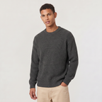 Pull-over oversize pour homme en maille structurée