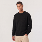Pull-over oversize pour homme en maille structurée