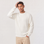 Pull-over oversize pour homme en maille structurée