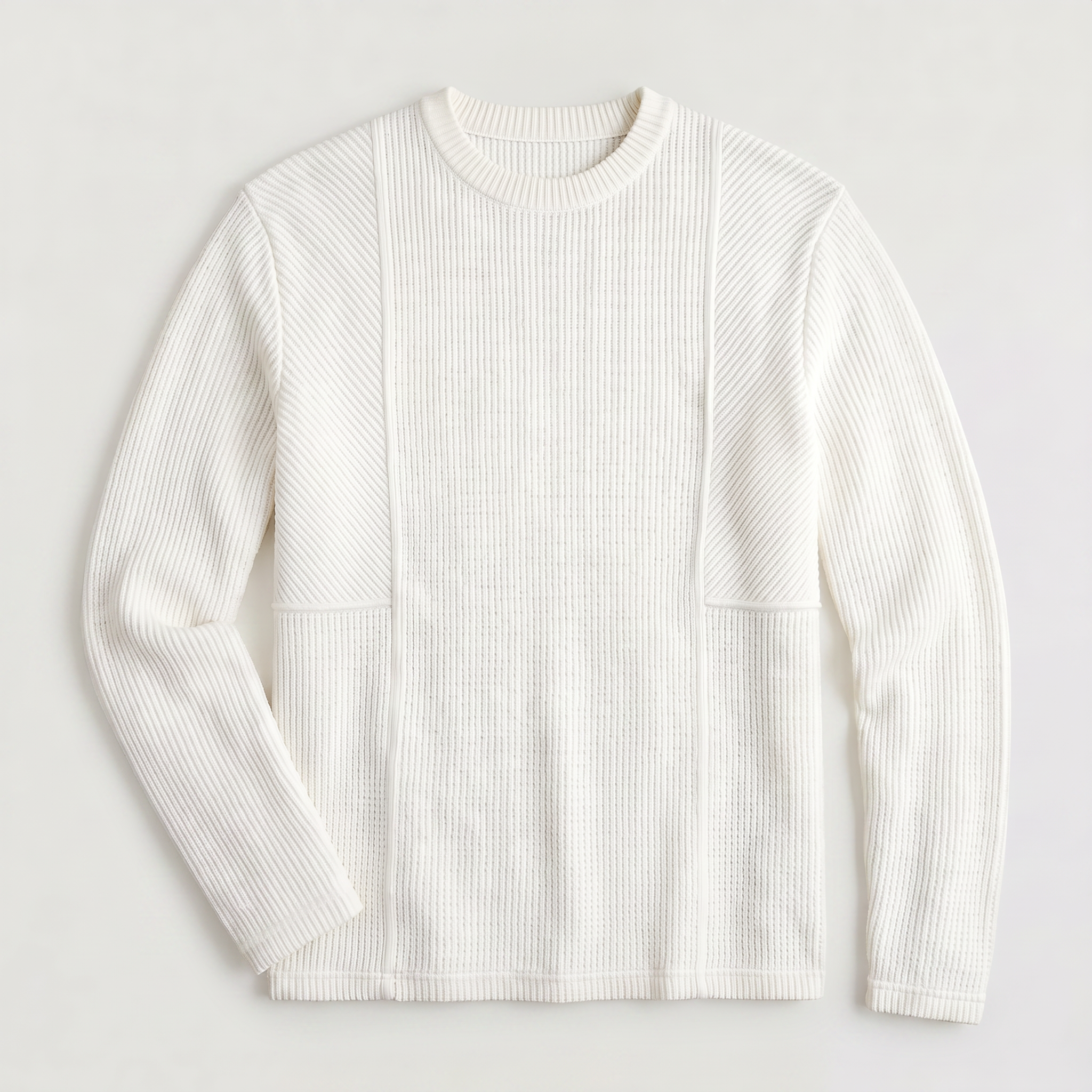 Pull en maille homme coupe décontractée avec col rond