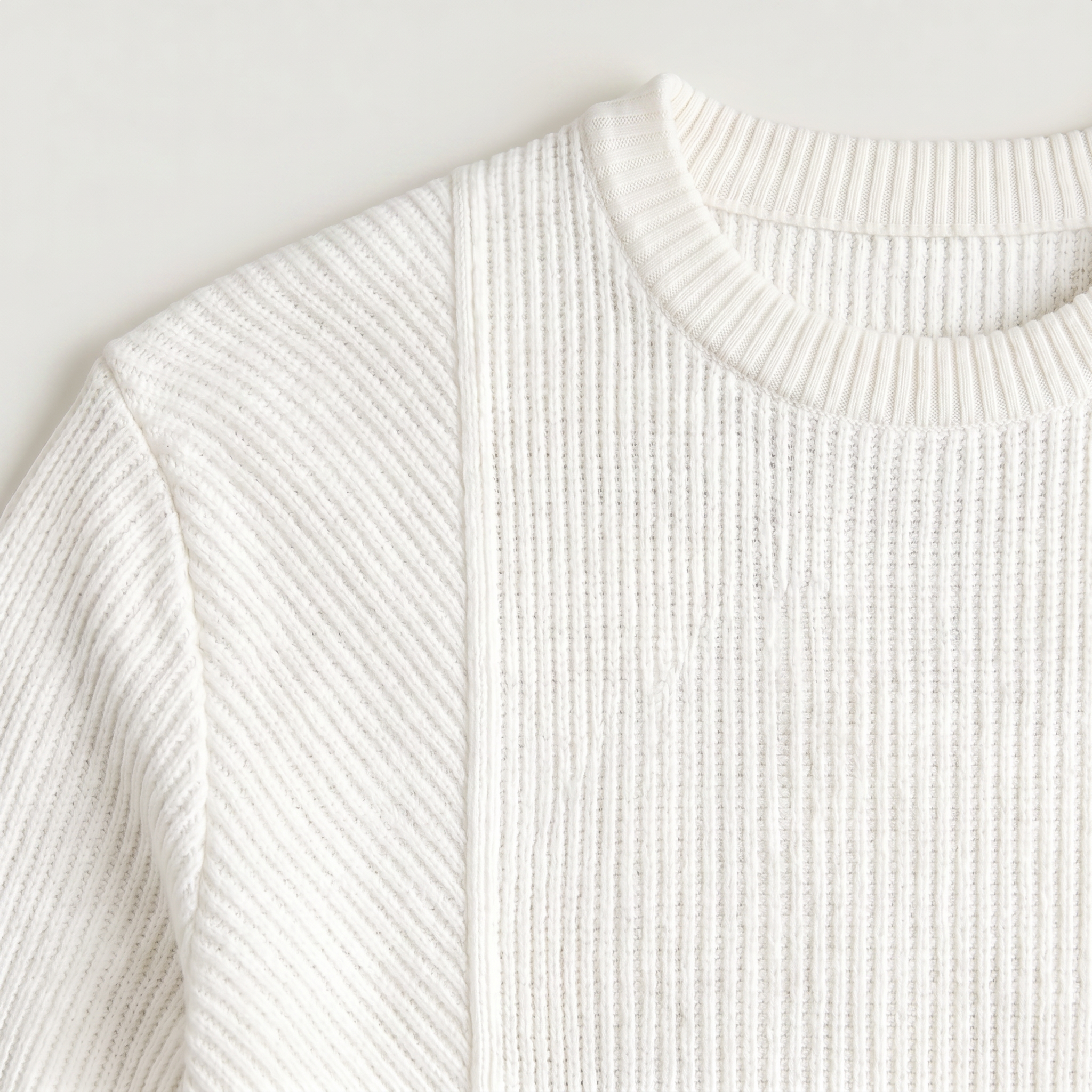 Pull en maille homme coupe décontractée avec col rond