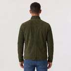 Veste camionneur homme en imitation cuir velours