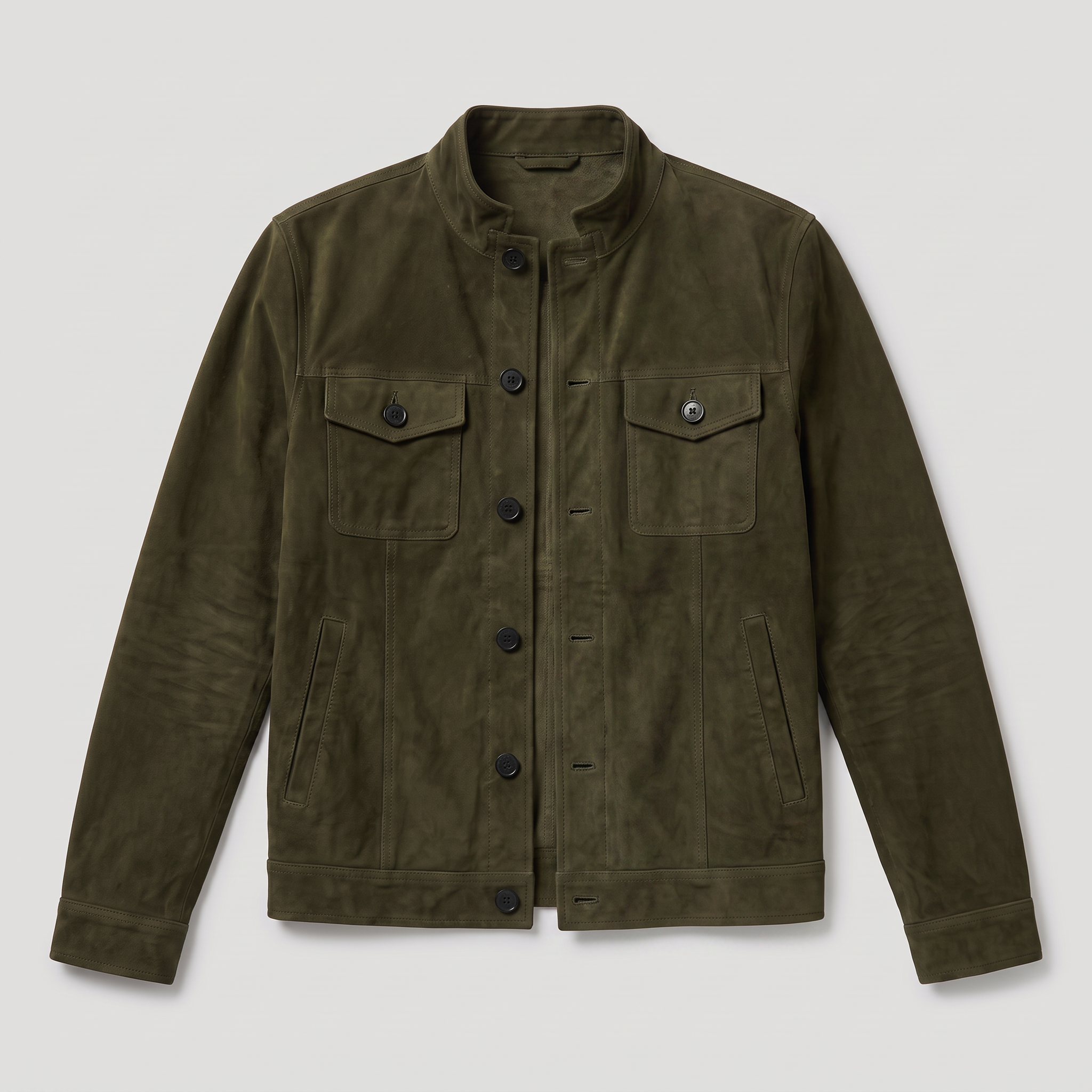 Veste camionneur homme en imitation cuir velours