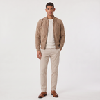 Veste bomber homme en imitation cuir velours