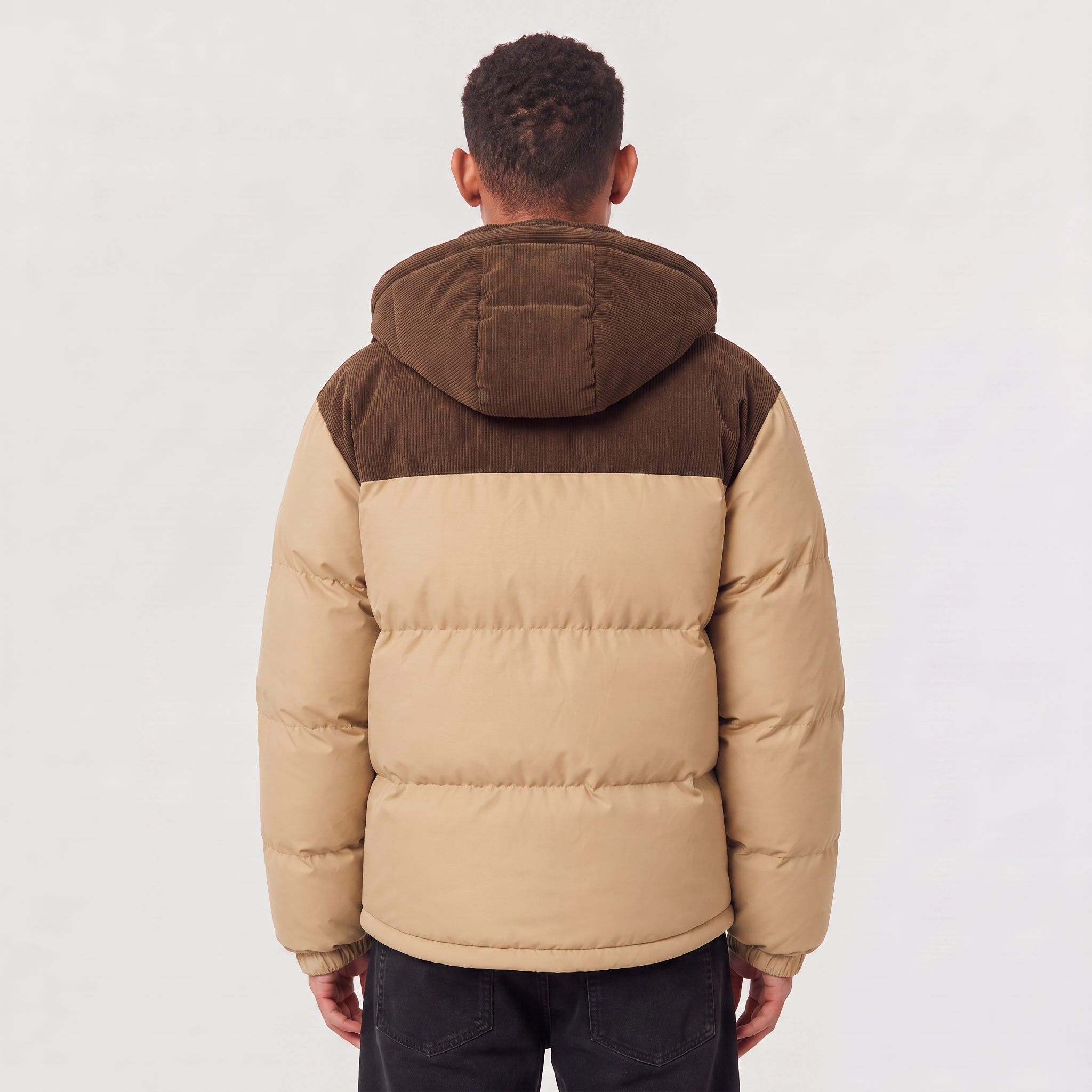 Herren Steppjacke mit Kapuze