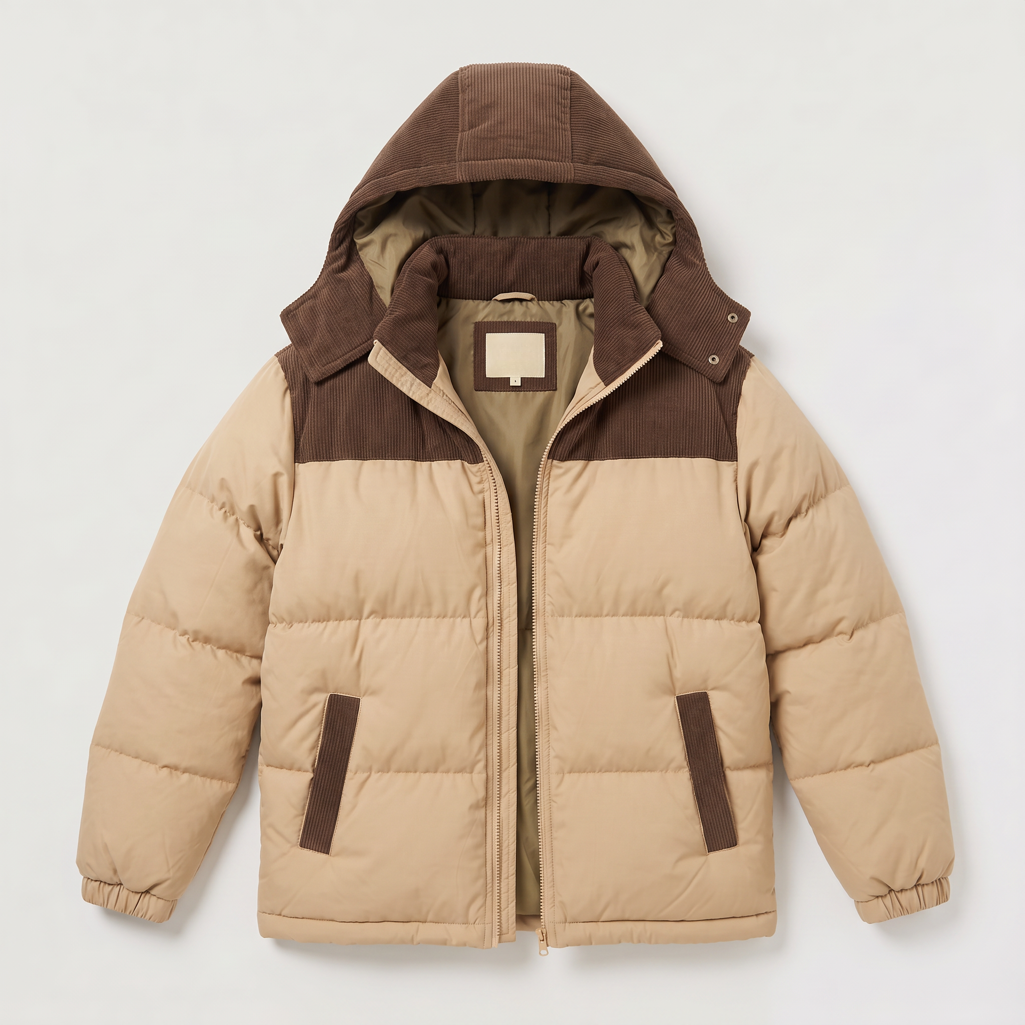 Herren Steppjacke mit Kapuze