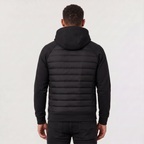 Veste matelassée hybride pour homme avec capuche