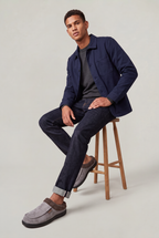 Herren Hausschuhe aus Wildleder mit weichem Futter