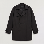 Heren Trenchcoat Dubbelgekleed met Reverskraag