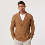 Herren Strickjacke Zweireihig mit Reverskragen