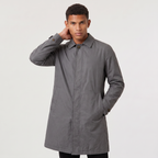 Heren Lichte Trenchcoat met Verborgen Sluiting