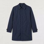 Heren Lichte Trenchcoat met Verborgen Sluiting