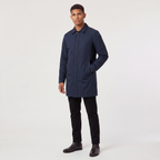 Heren Lichte Trenchcoat met Verborgen Sluiting