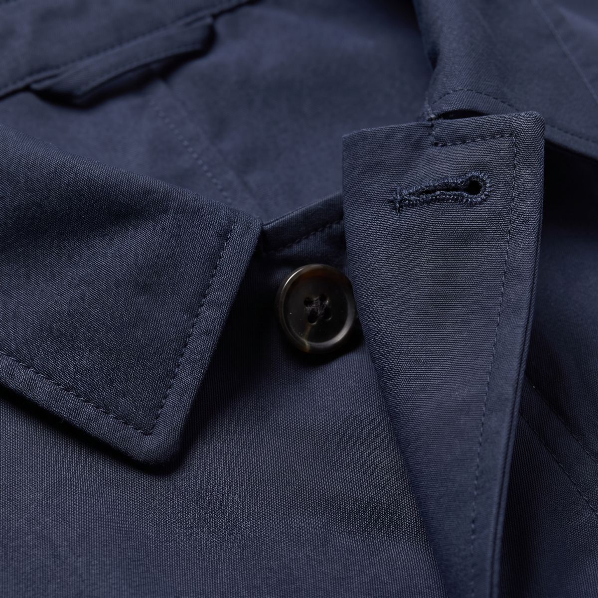 Heren Lichte Trenchcoat met Verborgen Sluiting