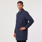 Heren Lichte Trenchcoat met Verborgen Sluiting