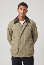 Herren Übergangsjacke mit Cordkragen