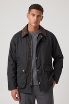 Herren Übergangsjacke mit Cordkragen