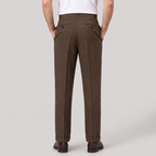 Klassische Herren-Stoffhose mit Fischgrätmuster