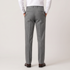 Pantalon en tissu pour homme taille haute jambe droite chevrons