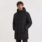 Gewatteerde Heren Winterparka met Capuchon