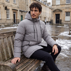 Gewatteerde Heren Winterparka met Capuchon
