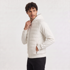 Veste matelassée hybride homme avec capuche