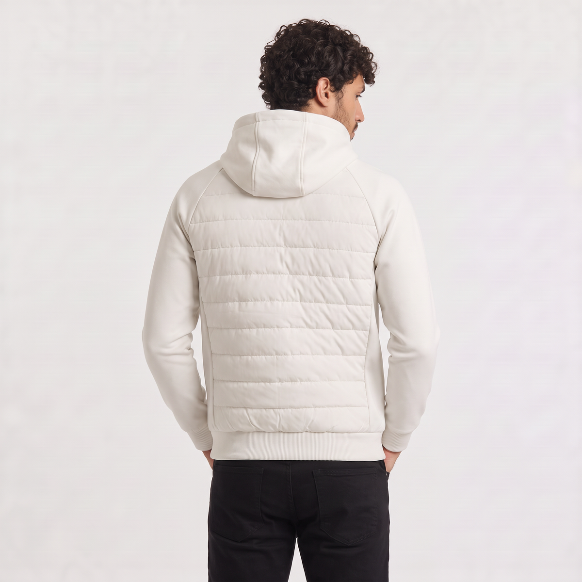 Veste matelassée hybride homme avec capuche