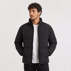 Herren Steppjacke mit hohem Kragen