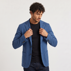 Blazer en maille pour homme avec coupe cintrée