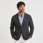 Blazer en maille pour homme avec coupe cintrée