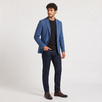 Blazer en maille pour homme avec coupe cintrée