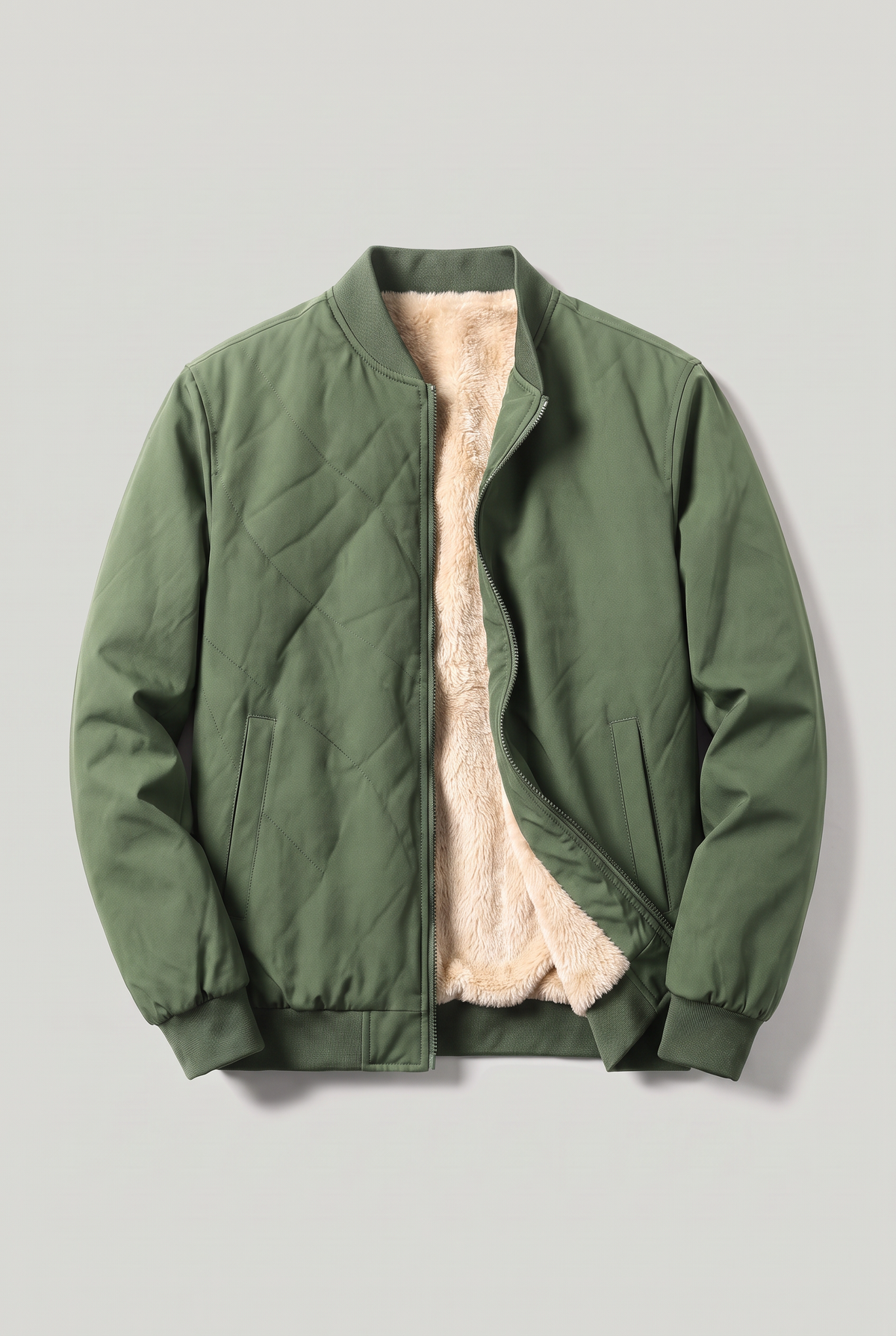 Herren Bomberjacke mit Fleecefutter