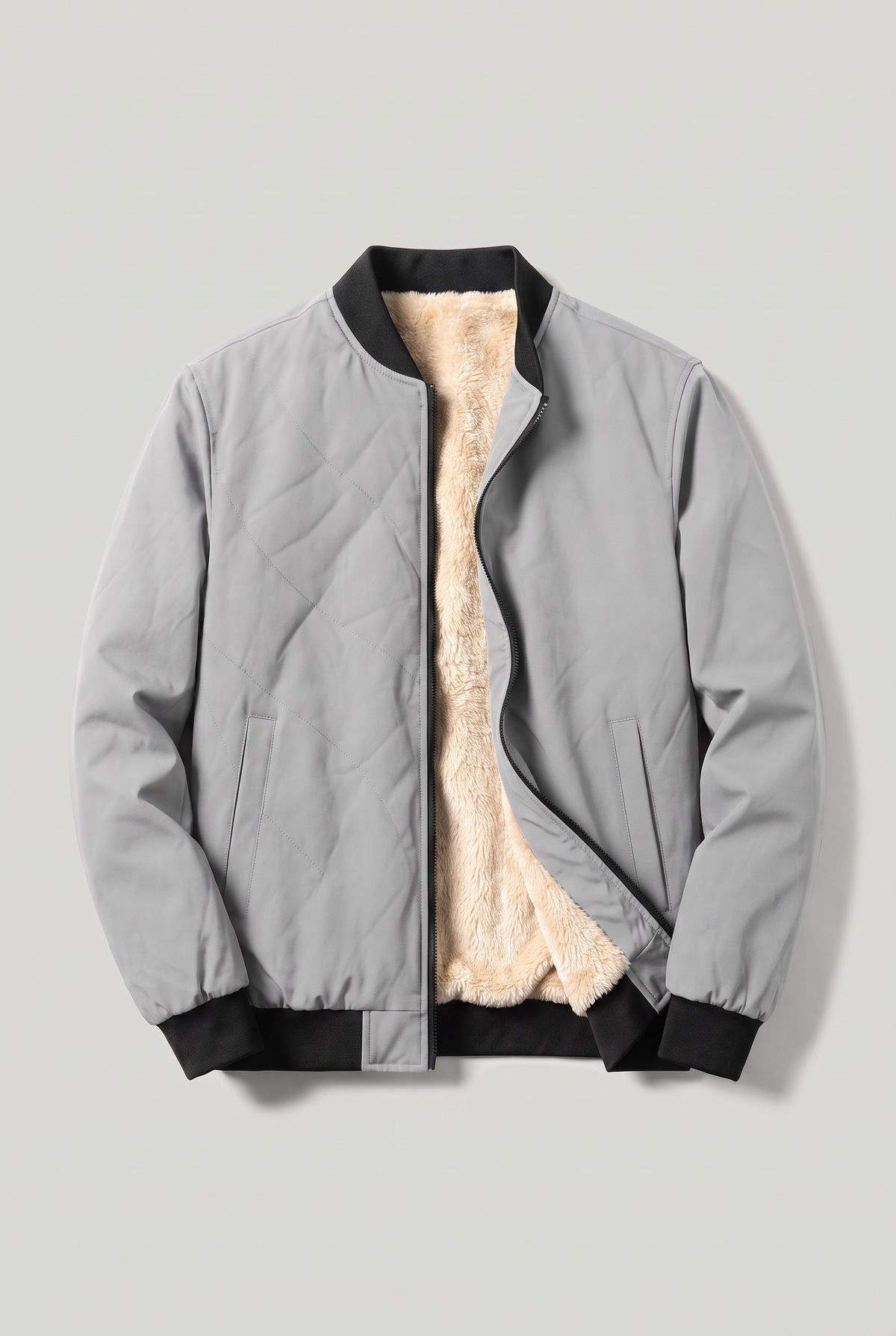Herren Bomberjacke mit Fleecefutter