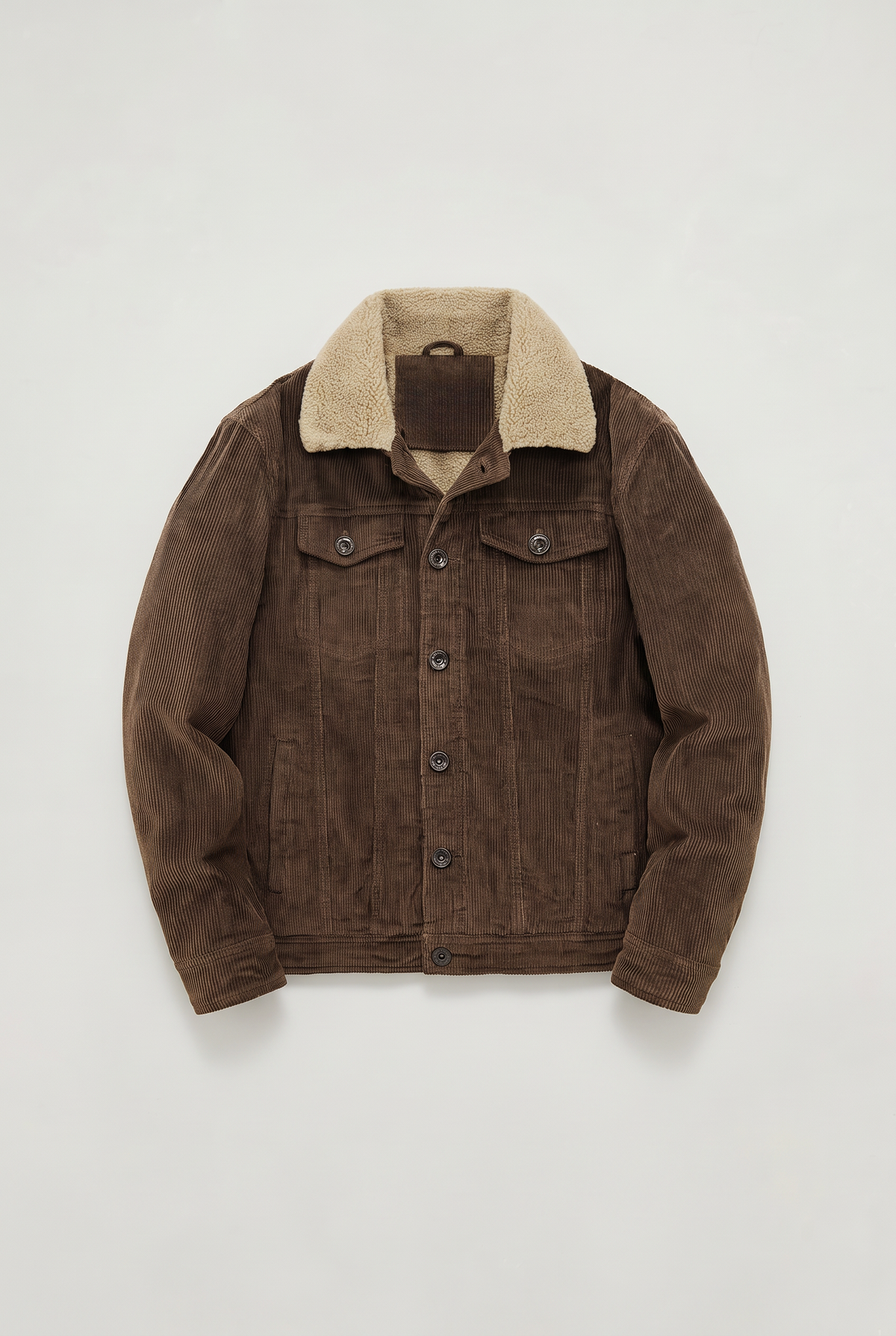 Herren Cordjacke mit Sherpafutter