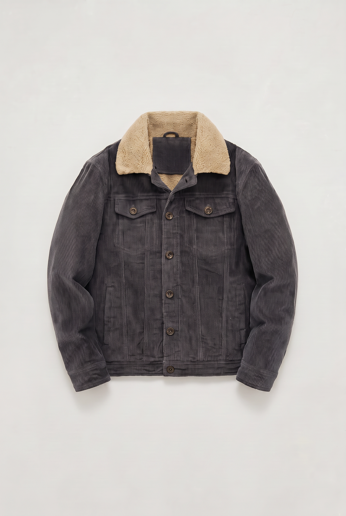 Herren Cordjacke mit Sherpafutter