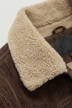 Herren Cordjacke mit Sherpafutter