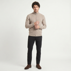 Herren Woll-Strickjacke mit Reißverschluss